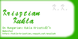 krisztian kukla business card